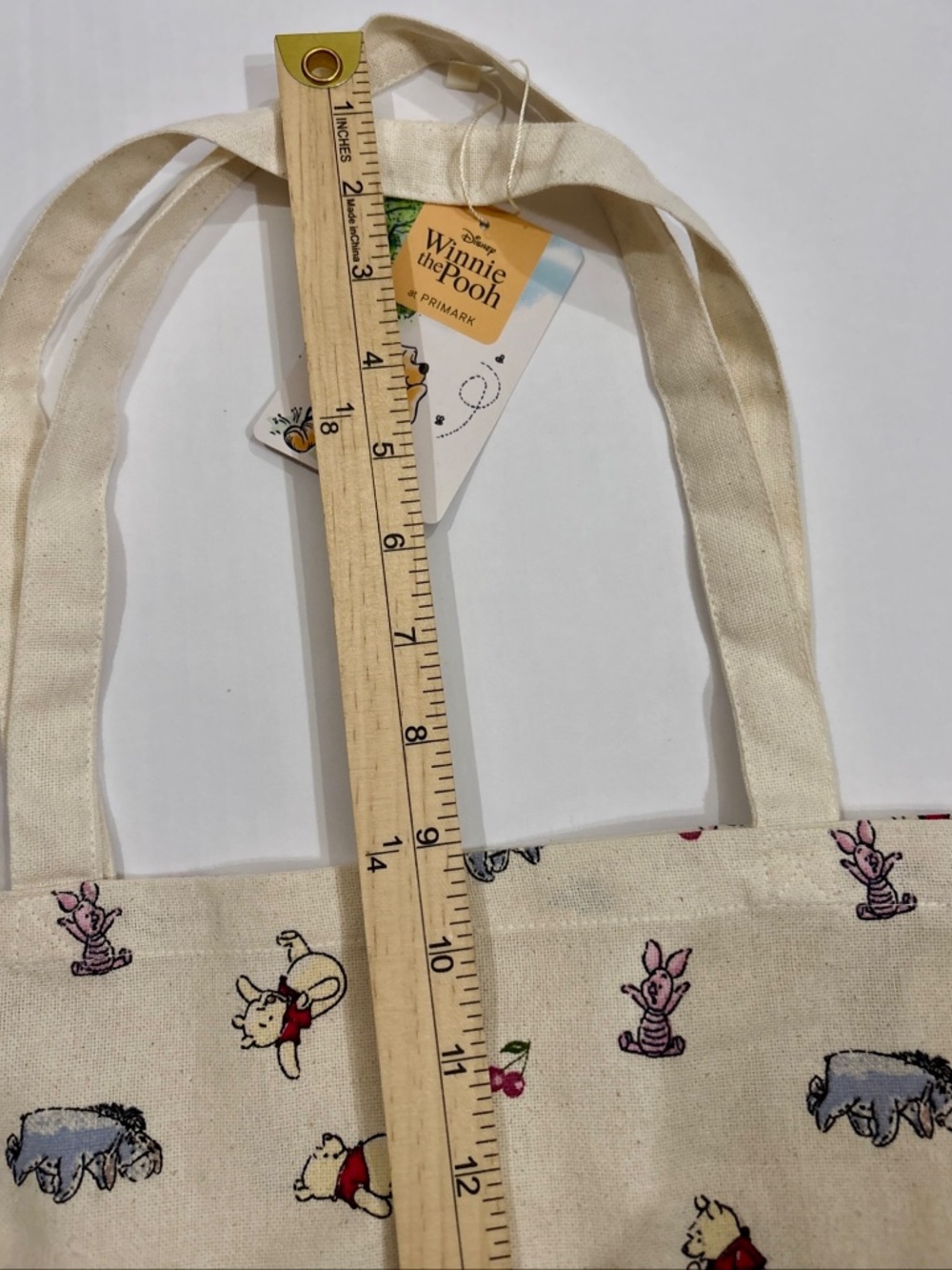 Primark X Disney  Winnie the Pooh Canvas Tote Pooh's Farm  NWT - Picture 5 of 6